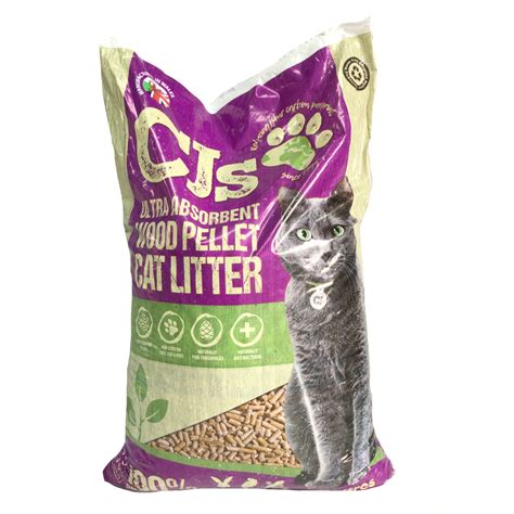 CJ’s Wood Pellet Cat Litter 30L - The Dog's Dish