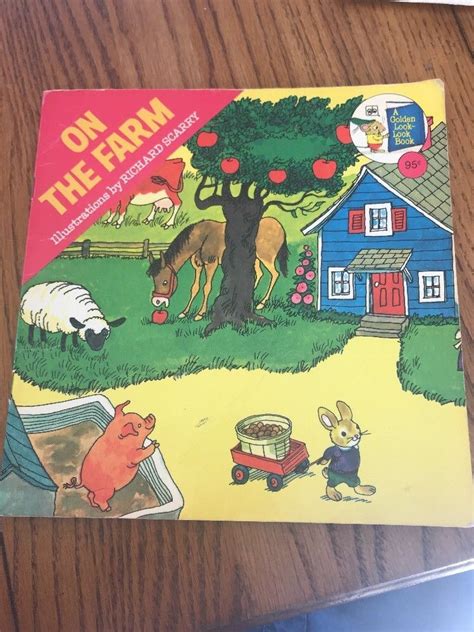 On The Farm Illustrations By Richard Scarry Paperback Ships N 24h