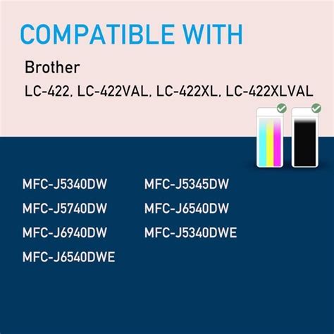 Lc Xl Cartouches D Encre Compatibles Avec Brother Lc Val Lc Xl