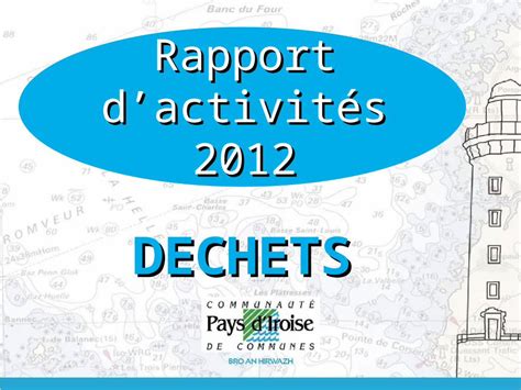 Ppt Dechets Rapport Dactivit S Le Territoire Et Les Publics