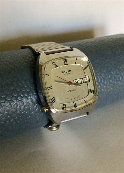 Soviet Watch Poljot Automatic Russian Mens Mechanical Wrist Etsy