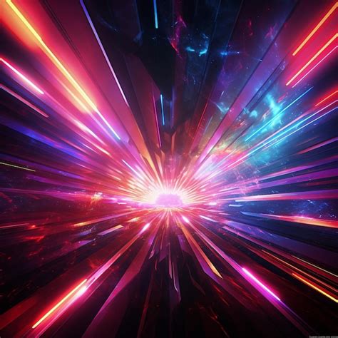 Premium Photo Abstract Background With Glowing Lines