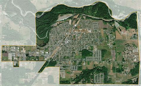 Map of Buckley city, Washington - Thong Thai Real