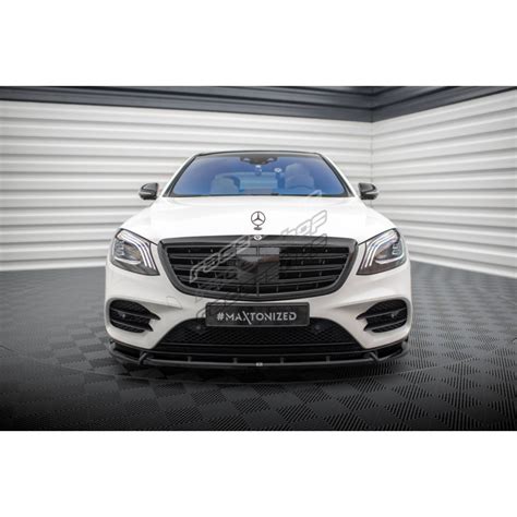 Front Splitter V2 Mercedes Benz S AMG Line W222 Facelift Race Shop Soi