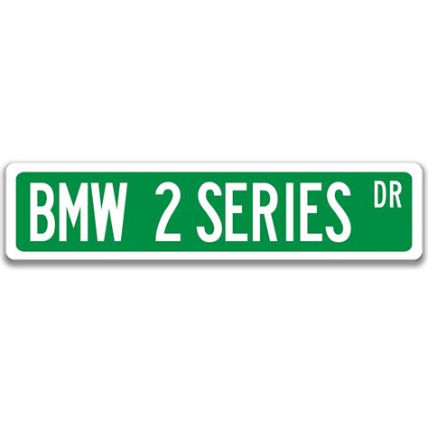 BMW 2 Series Street Sign Garage Sign Auto Accessories Man - Etsy