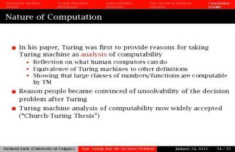 Alan Turing and the Decision Problem | www.mathtube.org