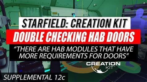 Starfield Creation Kit Supplemental 12c Double Checking Hab Doors