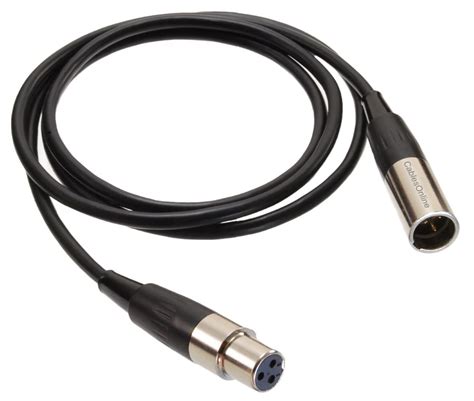 Cablesonline Ft Mini Xlr Pin Male To Mini Xlr Pin Female Pro