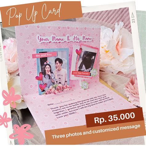 Jual Pop Up Card Kartu Ucapan Custom Cetak Kartu Kartu Timbul