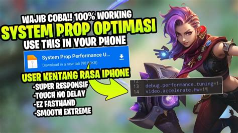 Wajib Coba Cara Smooth Bermain Mobile Legend Di Hp Kentang Youtube