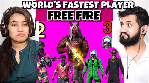 World Fastest Player In Free Fire Fastest Players Top Best Player