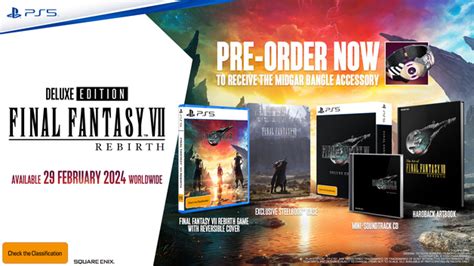 Final Fantasy VII Rebirth Deluxe Edition PS5 Pre Order Now At