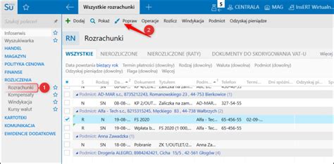 Insert Nexo Jak Usun Rozliczenie Rozrachunku Insert Nexo