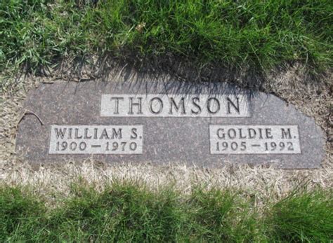 William Samuel Thomson 1900 1970 Find A Grave äreminne