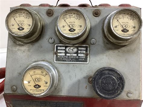 Lot Vintage Mccolpin Christie Battery Tester