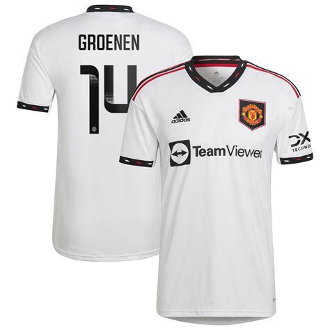 Manchester United Wsl Away Shirt 2022 23 With Groenen 14 Printing