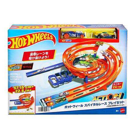 楽天ブックス ホットウィール Hot Wheels スパイラルレース プレイセット ミニカー プレイセット ミニカー2台付 4才 HTK17 玩具