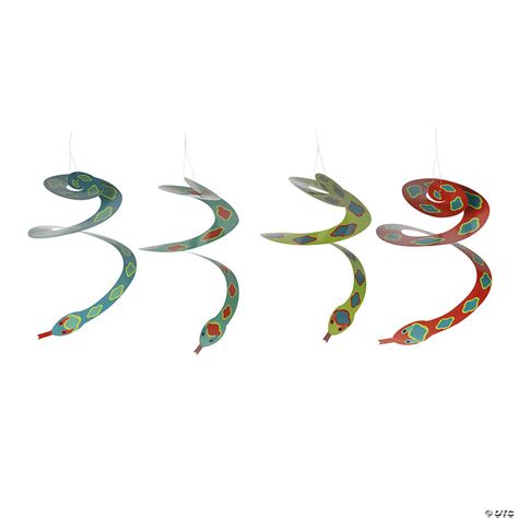 25 Tropical Snake Hanging Swirl Decorations 12 Pc Oriental Trading