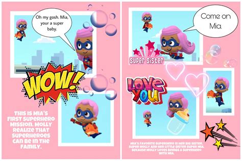 Bubble Guppies Mia’s Baby Book Pages 5 And 6 | Baby book pages, Bubble ...