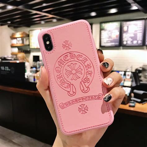 Chrome Hearts Pu Leather Phone Case For Iphone Xr Iphone 6 7 8 Plus Xr