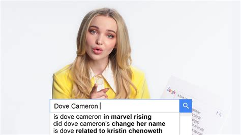 Watch Dove Cameron Answers The Web S Most Searched Questions Again