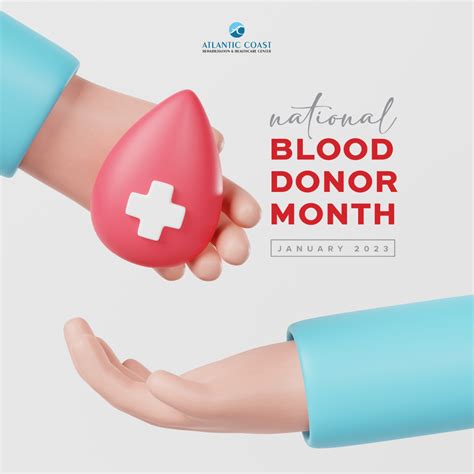 National Blood Donor Month Atlantic Coast Rehabilitation And