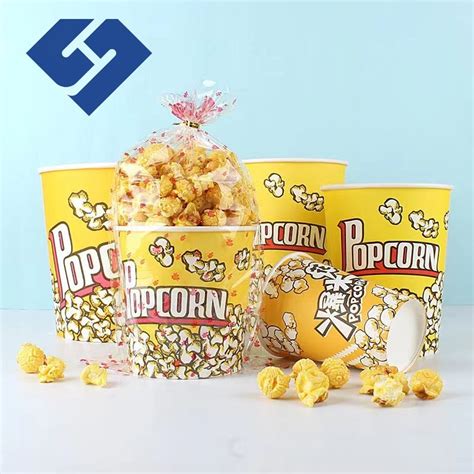 New Tubs Containers Paper Popcorn Bucket Manufacturer Popcorn Tub