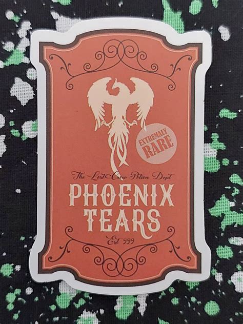 Phoenix Tears Sticker - Miss Sombre - New Zealand