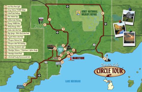 Lake Michigan Circle Tour Map Maps For You