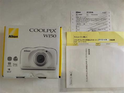 Nikon ニコン デジタルカメラ Coolpix W150 Wh クールピクス ホワイト 防水防塵デジタルカメラ 3年サポート付き｜paypayフリマ