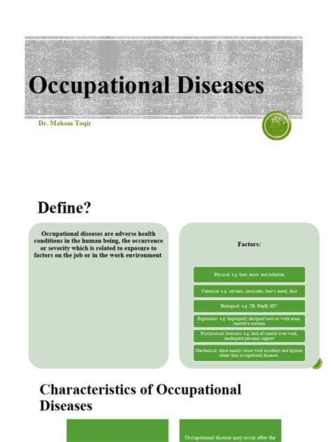 Occupational Diseases | PDF | Personal Protective Equipment | Working ...