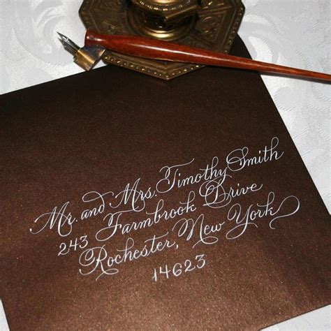 Script Calligraphy Envelope Addressing For Weddings Burgues Etsy