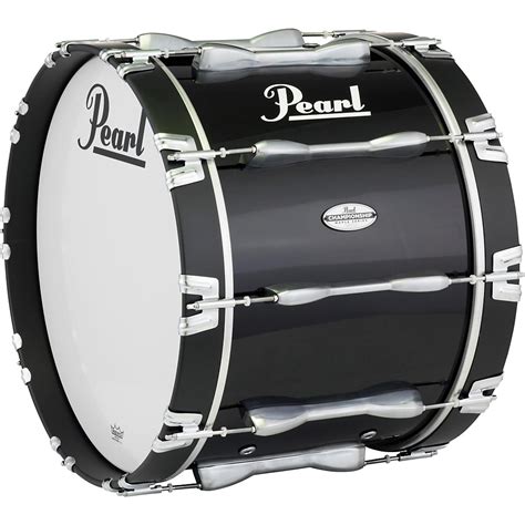 Pearl 26 X 14 In Championship Maple Marching Bass Drum Midnight Black