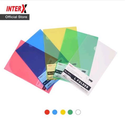 Jual Inter X Map L Tebal Folio F4 12 Pcs Map Plastik Clear