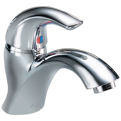 Delta Commercial Chrome 1 Handle Single Hole Watersense Mid Arc