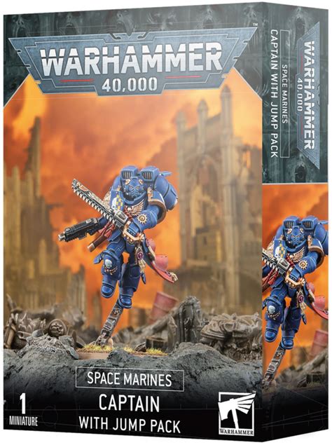 Warhammer 40k Space Marines Captain With Jump Pack