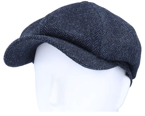 Newsboy Classic Cap Navy Flat Cap - Wigéns caps - Hatstoreworld.com