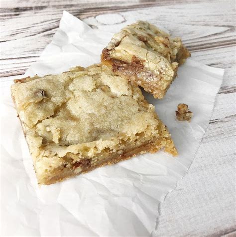 Brown Sugar Toffee Blondie Bars Kelly Lynns Sweets And Treats