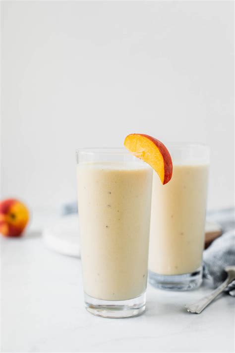 Peach Yogurt Smoothie Recipe Jar Of Lemons