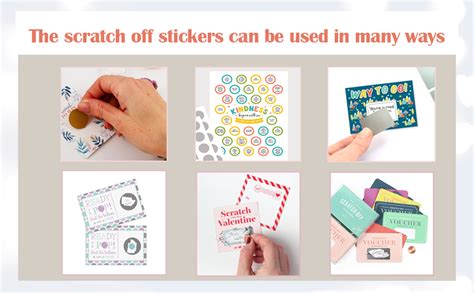 Amazon Pack Scratch Off Labels Stickers Round Circle Self