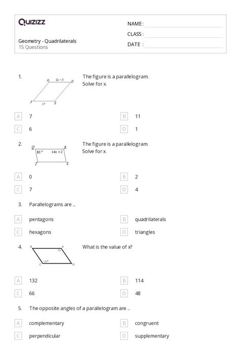 50 Geometry Worksheets For 12th Grade On Quizizz Free And Printable Worksheets Library