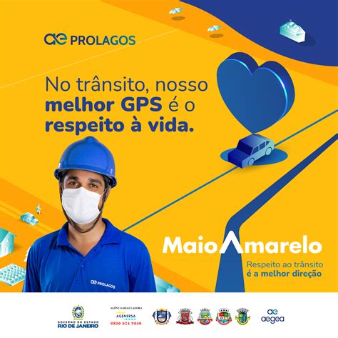 Prolagos promove campanha para chamar a atenção para o Maio Amarelo