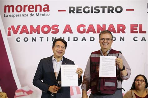 Marcelo Ebrard Se Registra Como ‘aspirante A Candidatura Presidencial De Morena Almomento