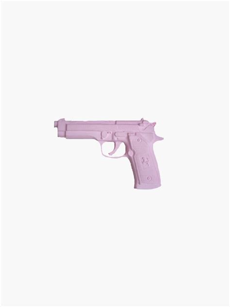 Aesthetic Pink Gun Sticker By Stxri Redbubble