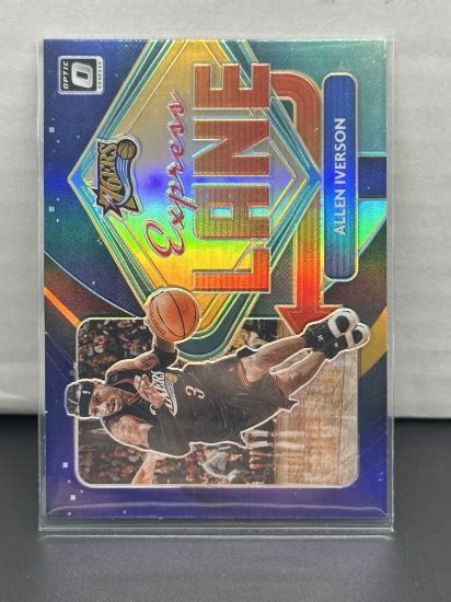 Allen Iverson 2020 21 Panini Donruss Optic Express Lane Silver Prizm