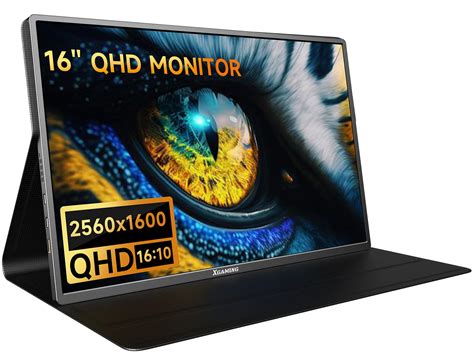 Snapklik.com : Portable Monitor 16 Inch QHD 25K 2560x1600,120Hz Computer Gaming Monitor 16:10 ...