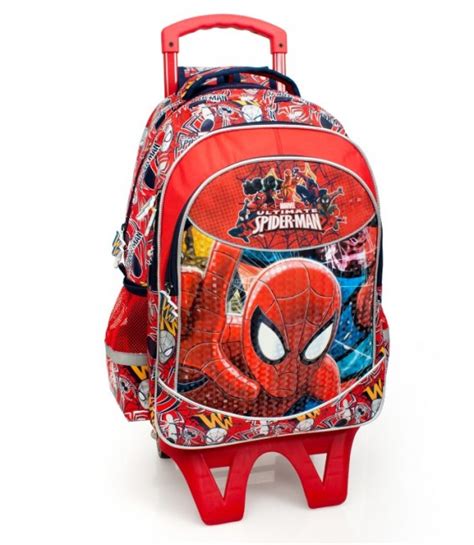 Mochila Trolley Escolar Premium 44cm Spiderman Ultimate II Loja Da