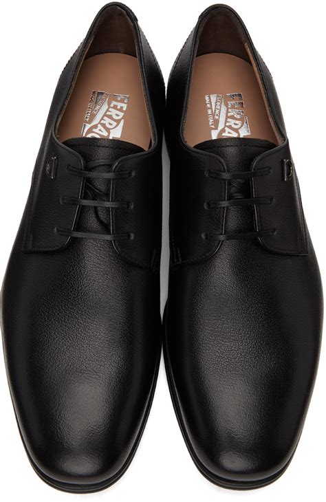 Salvatore Ferragamo Black Spencer Derbys Salvatore Ferragamo