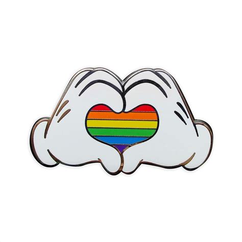 Mickey Mouse Heart Hands Pin Shop The Disney Pride Collection