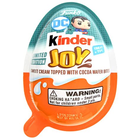 Kinder Joy Limited Edition Dc Funko 07 Oz Egg Various Delicious
